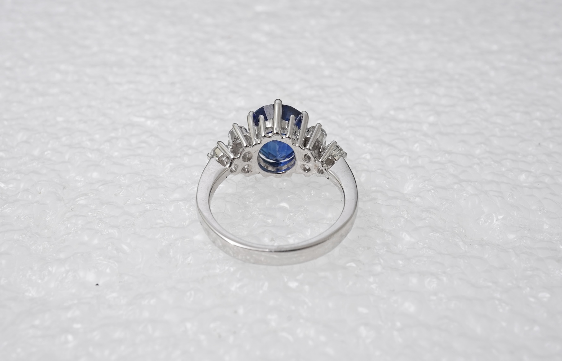 A sapphire and diamond ring